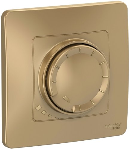 Светорегулятор поворотно-нажимной с рамкой Systeme Electric Blanca 5-400Вт титан фото Светорегулятор поворотно-нажимной с рамкой Systeme Electric Blanca 5-400Вт титан картинка